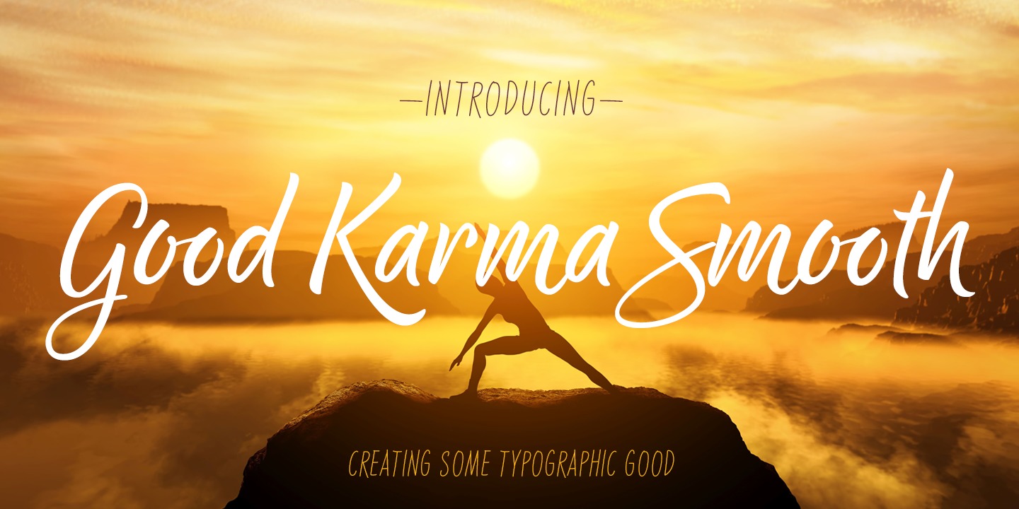Good Karma Smooth Font preview
